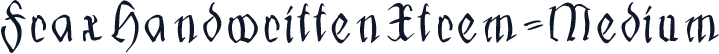 FraxHandwrittenXtrem-Medium