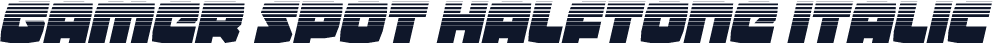 Gamer Spot Halftone Italic