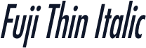 Fuji Thin Italic