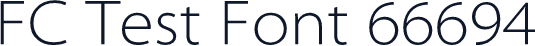FC Test Font 66694