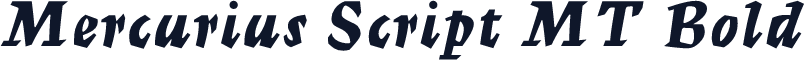 Mercurius Script MT Bold