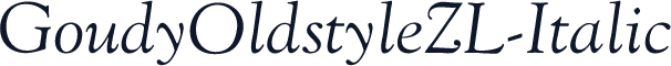 GoudyOldstyleZL-Italic