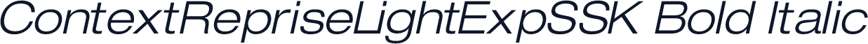 ContextRepriseLightExpSSK Bold Italic