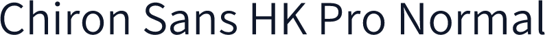 Chiron Sans HK Pro Normal