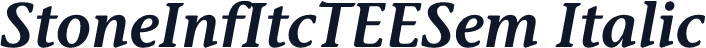 StoneInfItcTEESem Italic