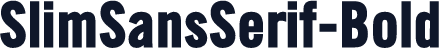 SlimSansSerif-Bold