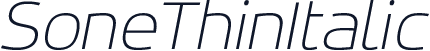 SoneThinItalic