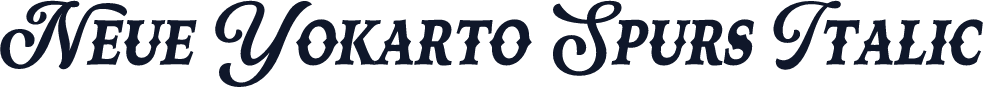 Neue Yokarto Spurs Italic