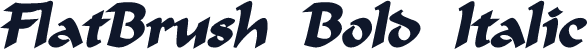 FlatBrush Bold Italic