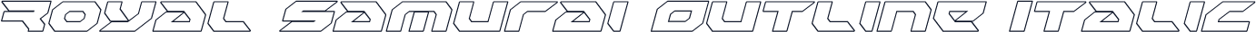 Royal Samurai Outline Italic