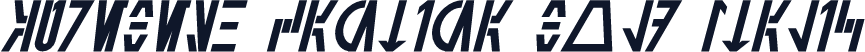 Aurebesh Cantina Bold Italic