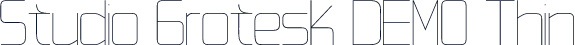 Studio Grotesk DEMO Thin
