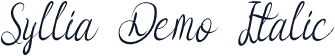 Syllia Demo Italic