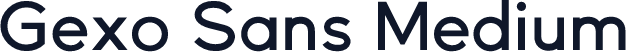 Gexo Sans Medium