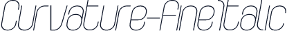 Curvature-FineItalic