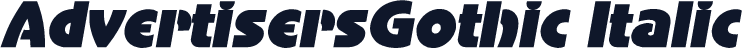 AdvertisersGothic Italic