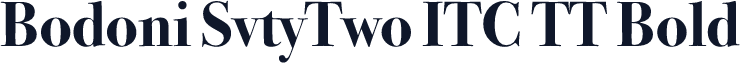 Bodoni SvtyTwo ITC TT Bold