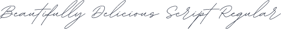 Beautifully Delicious Script Regular