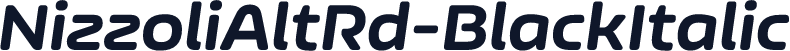 NizzoliAltRd-BlackItalic