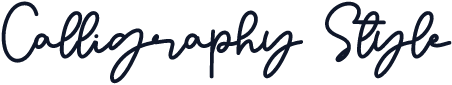 Calligraphy Style