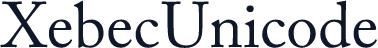Xebec Unicode