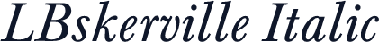 LBskerville Italic