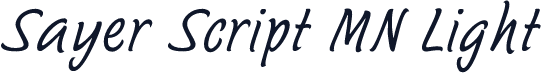 Sayer Script MN Light