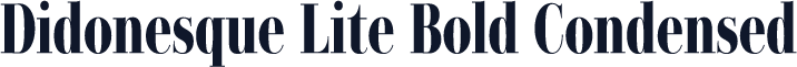 Didonesque Lite Bold Condensed