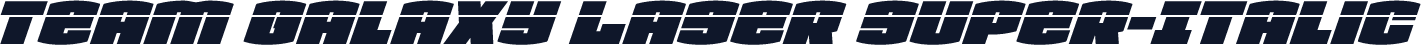Team Galaxy Laser Super-Italic