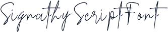 Signathy Script Font