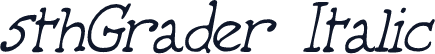 5thGrader Italic