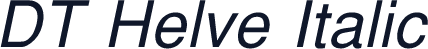 DT Helve Italic