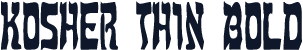 Kosher Thin Bold
