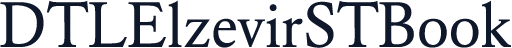 DTLElzevirSTBook