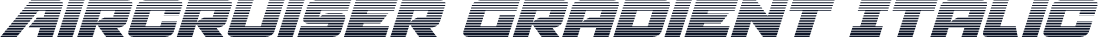 Aircruiser Gradient Italic