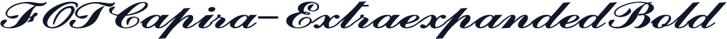 FOTCapira-ExtraexpandedBold