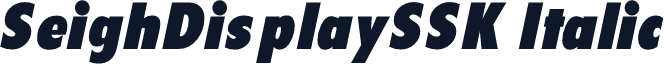 SeighDisplaySSK Italic