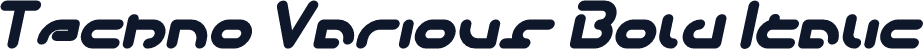 Techno Various Bold Italic