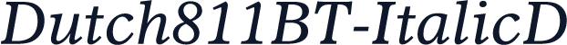 Dutch811BT-ItalicD