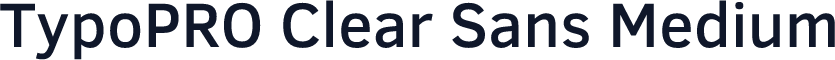 TypoPRO Clear Sans Medium