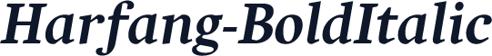 Harfang-BoldItalic