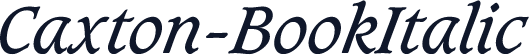 Caxton-BookItalic