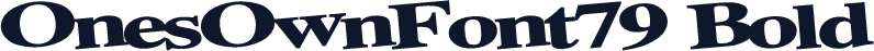 OnesOwnFont79 Bold
