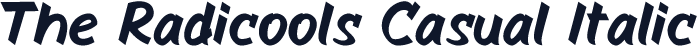 The Radicools Casual Italic
