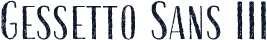 Gessetto Sans III