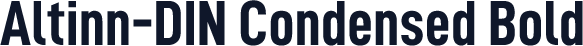 Altinn-DIN Condensed Bold