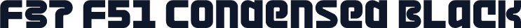 F37 F51 Condensed Black