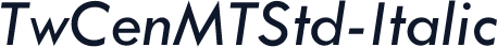 TwCenMTStd-Italic