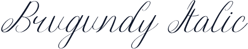 Brugundy Italic