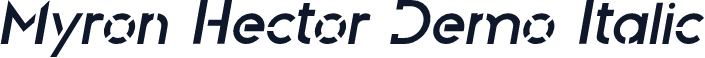 Myron Hector Demo Italic